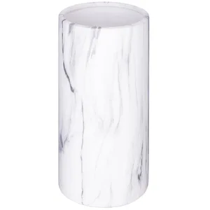 Comparateur de prix : Atmosphera Créateur d'intérieur - Vase Déco Cylindrique Effet Marbre 20cm Blanc