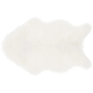 Comparateur de prix : ATMOSPHERA Tapis imitiation fourrure enfant Douceur - L. 60 x l. 90 cm - Blanc