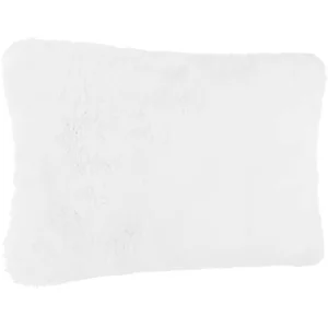 Comparateur de prix : Atmosphera - Coussin fausse fourrure blanc 45x30cm créateur d'intérieur