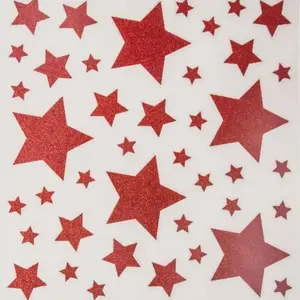Déco vitre pailleté étoile 30X32 - Feeric lights & christmas pas cher