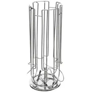 JJA FIVE Simply Smart - Porte 24 Capsules Rotatif Coffee 31cm Argent pas cher