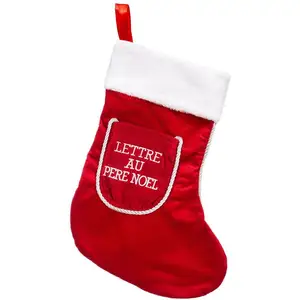 Comparateur de prix : FEERIC LIGHTS & CHRISTMAS Déco de Noël Botte en feutrine et polaire brodée H 40 cm