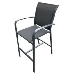 HESPERIDE Hespéride - Fauteuil de Jardin Haut Essentia Anthracite & Gr... pas cher