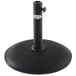 Comparateur de prix : Hesperide - Pied en béton pour parasol droit 15 kg Noir - Hespéride
