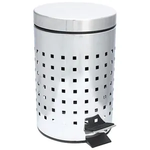 JJA Poubelle WC / Salle de bain Cube - Inox - 3L - ArgentVendu paramazon