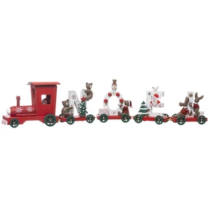 FEERIC CHRISTMAS Déco de Noël Petit Train avec 4 Wagons en Bois L 44.5 cmVendu parcarrefour