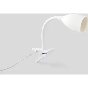 Atmosphera - Lampe pince Sily blanc H43cm créateur d'intérieur