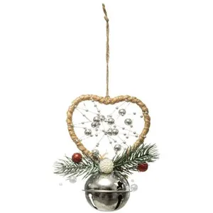 Comparateur de prix : Feeric Lights & Christmas Sujet de Noël Grelot "Héritage" 12cm Argent & Beige