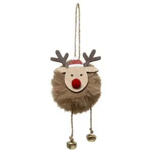 Comparateur de prix : Feeric Lights & Christmas Sujet de Noël Renne "Glacé" 13cm Marron