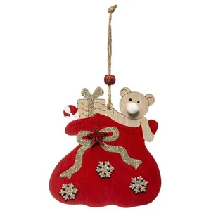 Comparateur de prix : Feeric Lights & Christmas Sujet de Noël Hotte Ours "Soir" 18cm Rouge