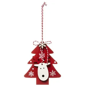 Comparateur de prix : Pp No Name Sujet de Noël Sapin & Renne Étoile 21cm Rouge
