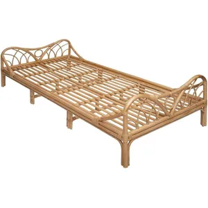 ATMOSPHERA Lit Enfant En Rotin "Liberty" - Beige - 80 X 180 Cm