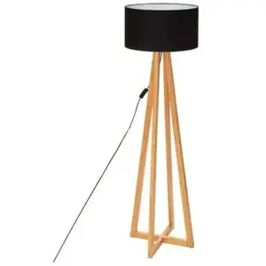 Lampadaire Molu bois noir H140cm - Atmosphera créateur d'intérieurVendu parconforama