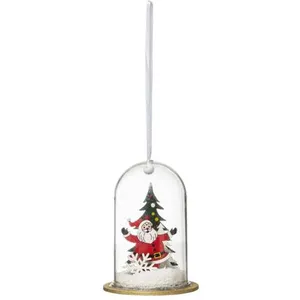 ATMOSPHERA Sujet de Noël "Père Noël Cloche" 10cm Blanc pas cher