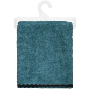 5 Five - Drap de bain Joia avec liseré 150x100 cm - Bleu Canard et Noir - Joia pas cher