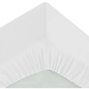 Atmosphera Créateur d'intérieur - Drap Housse Intérieur 90x190cm Blanc pas cher