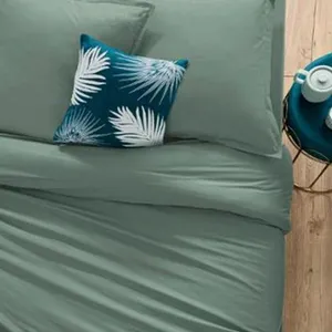 ATMOSPHERA Créateur d'intérieur - Housse de Couette Intérieur 240x220cm Céladon pas cher