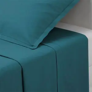 Comparateur de prix : Atmosphera Créateur d'intérieur - Drap Plat Intérieur 240x290cm Bleu Canard