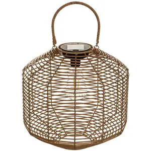 Comparateur de prix : Lampe solaire en rotin H30 Atmosphera - Naturel