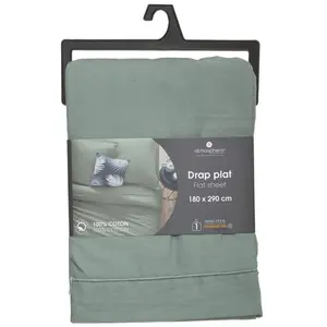 Comparateur de prix : Atmosphera Créateur d'intérieur - Drap Plat Intérieur 180x290cm Céladon
