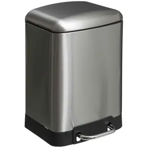 Comparateur de prix : 5five Simply Smart - Poubelle à pédale métal 6l ariane inox - 5five