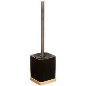 Comparateur de prix : FIVE Brosse WC noir et bois - 9x9x35.5cm