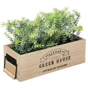 ATMOSPHERA Créateur d'intérieur - Jardinière en Bois Green House 35cm NaturelVendu parcdiscount