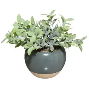 Atmosphera Plante artificielle, ø 12,5 cm, pot blancVendu parcdiscount