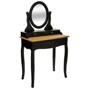 Comparateur de prix : Coiffeuse Chrysa noir 3 tiroirs - Atmosphera créateur d'intérieur