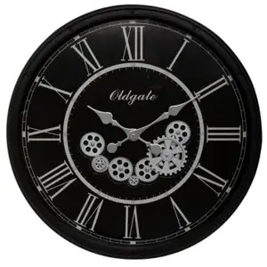 Comparateur de prix : Horloge "Loann" noire D76 cm - Noir - Atmosphera createur d'interieur