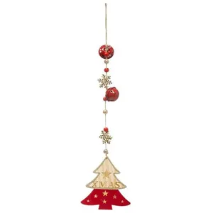 Comparateur de prix : Feeric Lights & Christmas Sujet de Noël Sapin "Soir" 42cm Naturel & Rouge
