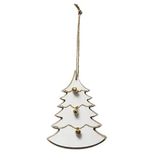 Comparateur de prix : Feeric Lights & Christmas Sujet de Noël Sapin "Cocon" 20cm Blanc & Naturel