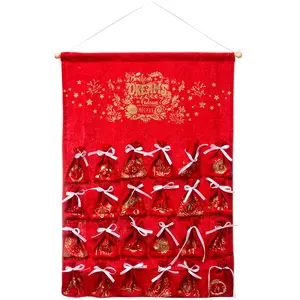 Comparateur de prix : Suspension Calendrier de l'Avent Pochon H 65 cm - FEERIC CHRISTMAS TU