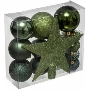 Comparateur de prix : Kit de sapin Colorama de Noël 18 pièces vert - Feeric lights & christmas