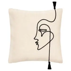Comparateur de prix : ATMOSPHERA Créateur d'intérieur - Housse de Coussin Déco Corde 40x40cm Ivoire