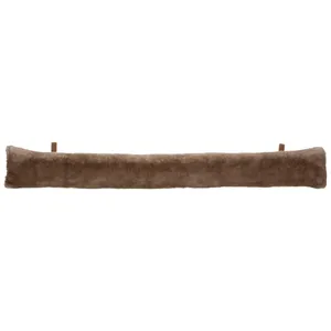 Atmosphera - Bas de porte Wild - fausse fourrure - marron - 12x90 cm pas cher