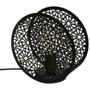 Comparateur de prix : Atmosphera Créateur d'intérieur - Lampe à Poser Ronde Lonzo 22cm Noir