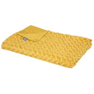 LES TENDANCES Plaid fourrure bouclé 120 x 160 cm - Atmosphera 120 x 160 cm pas cher