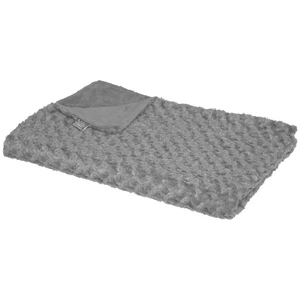 ATMOSPHERA Plaid fourrure bouclée - 120 x 160 cm - Gris ardoise pas cher