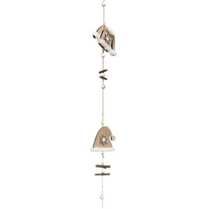 Comparateur de prix : Feeric Lights & Christmas Guirlande de Noël "Bonnet & Manteau" 150cm Naturel