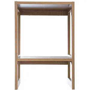 5five - étagère empilable 1 case "mix n modul" effet bois naturel pas cher