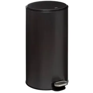 Comparateur de prix : 5 five simply smart Poubelle de Cuisine en Métal "Delta" 30L Noir