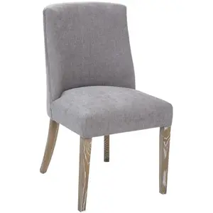 ATMOSPHERA Chaise Chen Livia - Contemporain - Design - Bois - Panneaux de particules - Gris pas cher