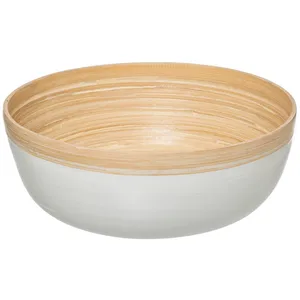 FIVE Simply Smart - Saladier Rond Bambou Modern 30cm Blanc