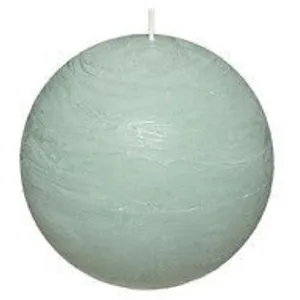 Atmosphera - Bougie boule rustique - vert eucalyptus - 445g pas cher