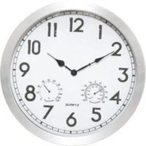 Comparateur de prix : Atmosphera Créateur D'intérieur - Horloge Olga d extérieur argent D40cm