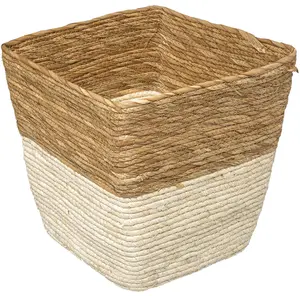 Comparateur de prix : Five - Boîte de Rangement tressée Bicolore 31 x 31 cm