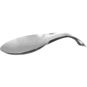 Paris Prix Repose cuillère - L 25.8 cm x l 11 cm - Acier inoxydable - Gris pas cher