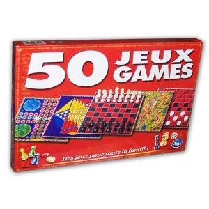 Comparateur de prix : BeToys Boite De 50 Jeu De Societe Echec Morpion Dames Solitaire Bingo