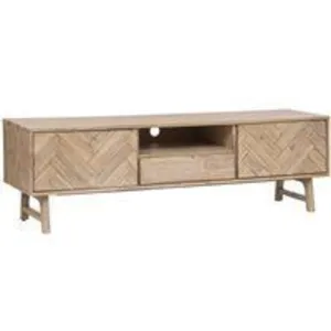 Comparateur de prix : ATMOSPHERA Meuble TV 2 Portes & 1 Tiroir "Aeris" 180cm Beige